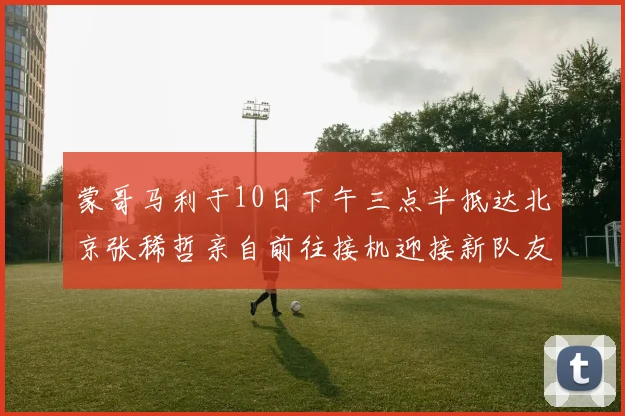 蒙哥马利于10日下午三点半抵达北京张稀哲亲自前往接机迎接新队友