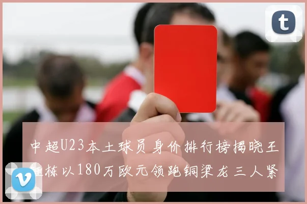 中超U23本土球员身价排行榜揭晓王钰栋以180万欧元领跑铜梁龙三人紧随其后